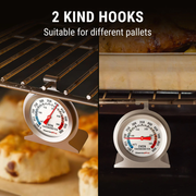 TempPro AOT200 Oven Thermometer, 0-300°C/100-600°F Smoker Temperature Gauge